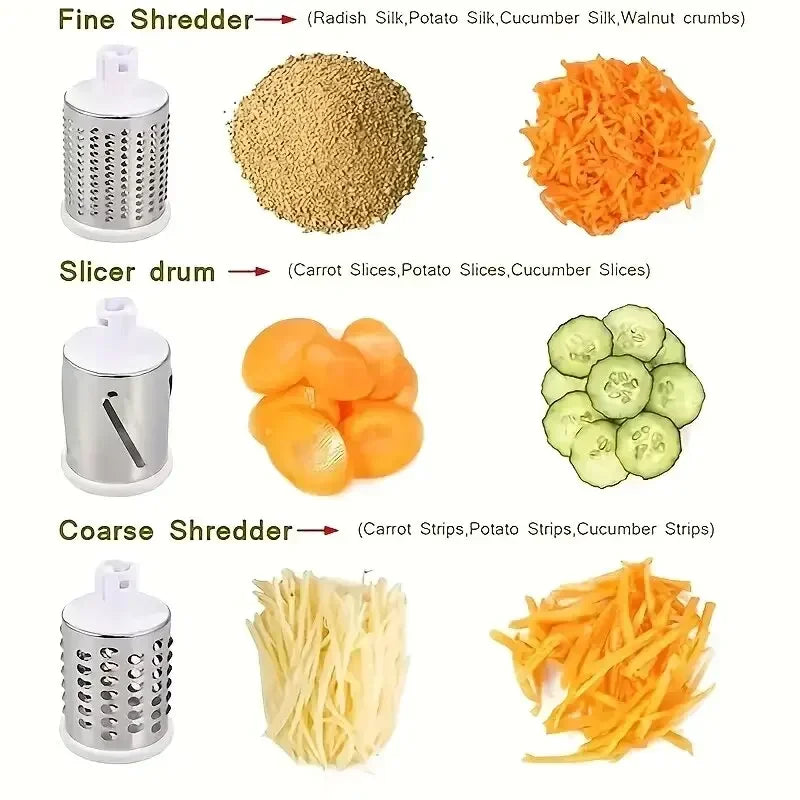 3-in-1 Rotary Vegetable Slicer