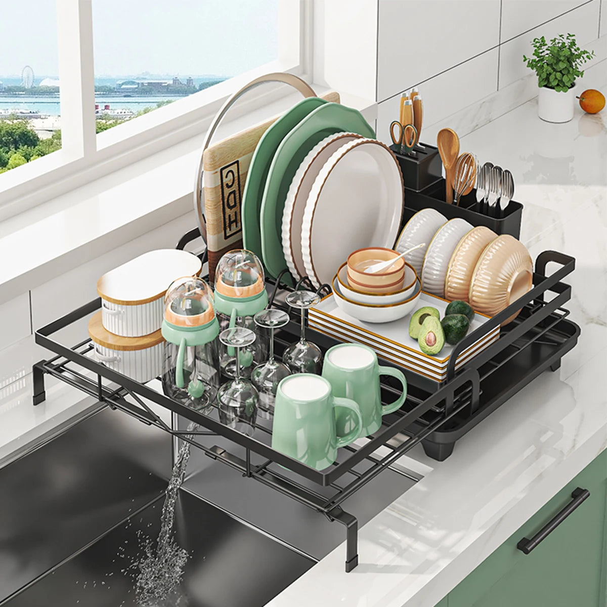 Expandable Dish Drying Rack