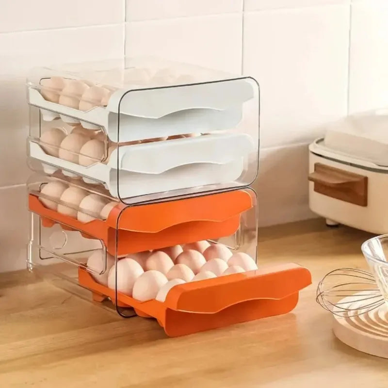 2-Tier Rolling Egg Storage Tray