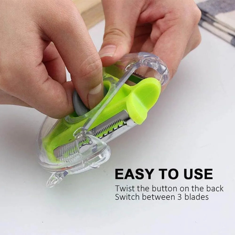 3-in-1 Rotary Vegetable Peeler