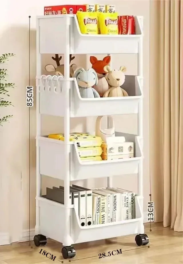 Slim Rolling Storage Cart