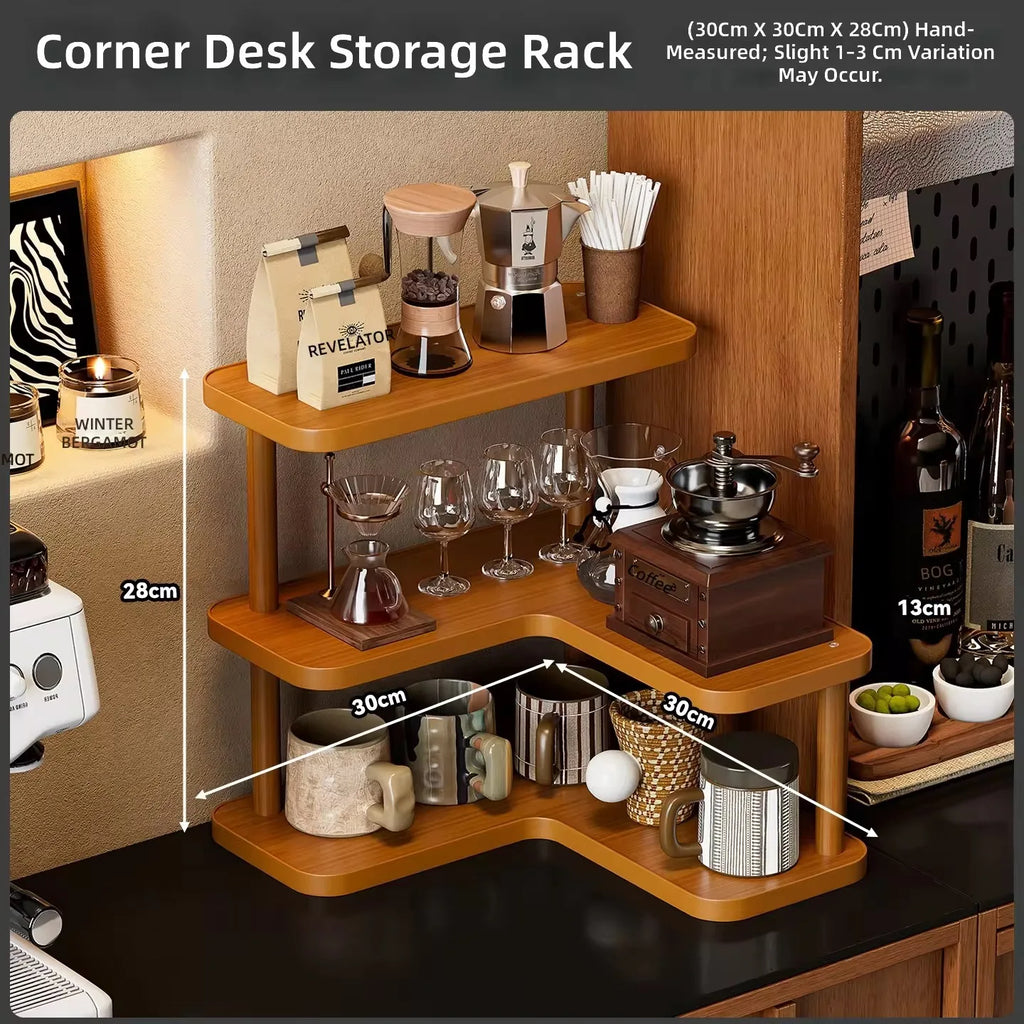 Corner Coffee Mug Organizer