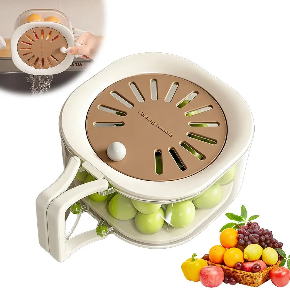 Rotating Fruit Washing & Draining Basket