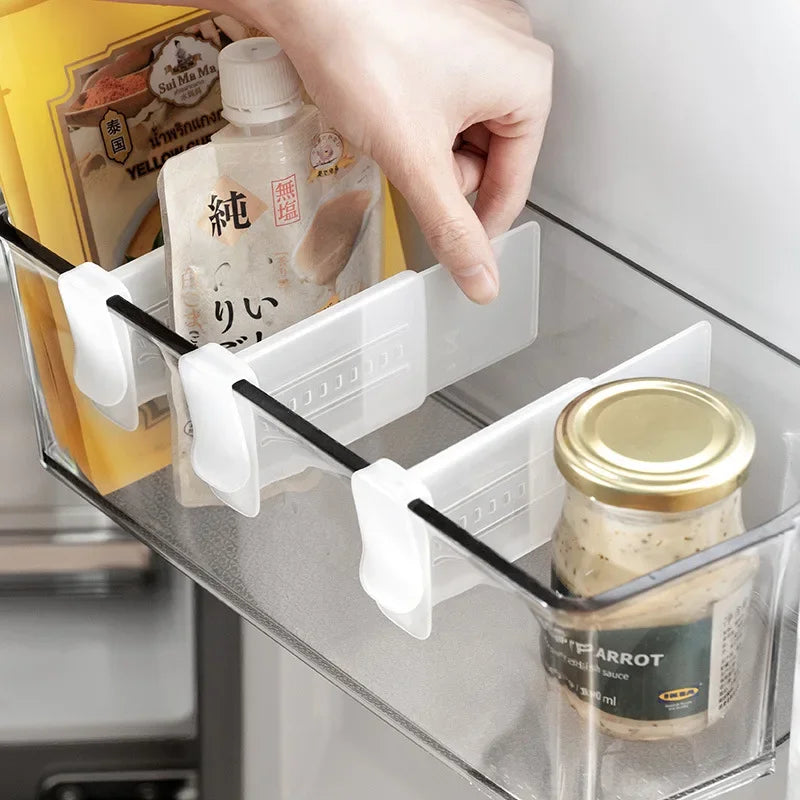 Adjustable Refrigerator Shelf Dividers