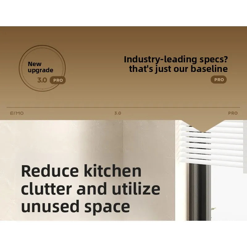 Multi-Tier Stainless Steel Cabinet Shelf