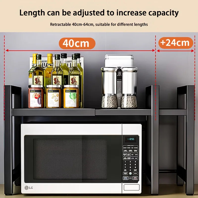 Adjustable Microwave Oven Shelf