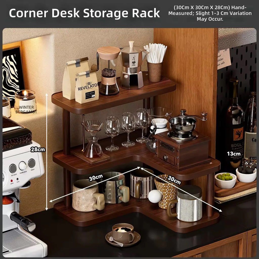 Corner Coffee Mug Organizer