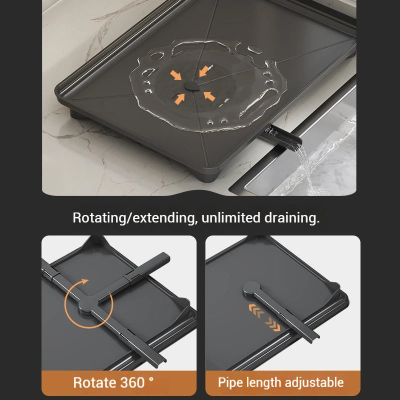 Adjustable Over-Sink Dish Drying Rack