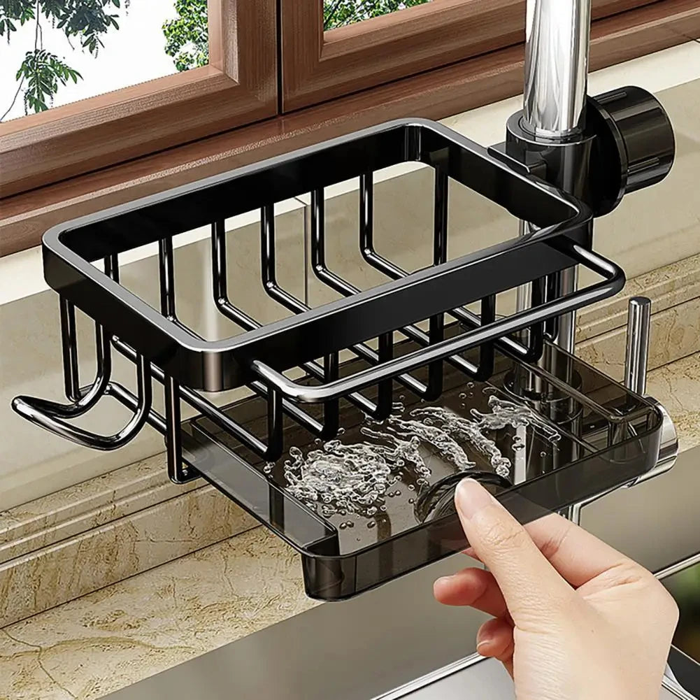 Faucet-Mounted Sink Organizer