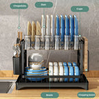 Space-Saving 2-Tier Dish Rack