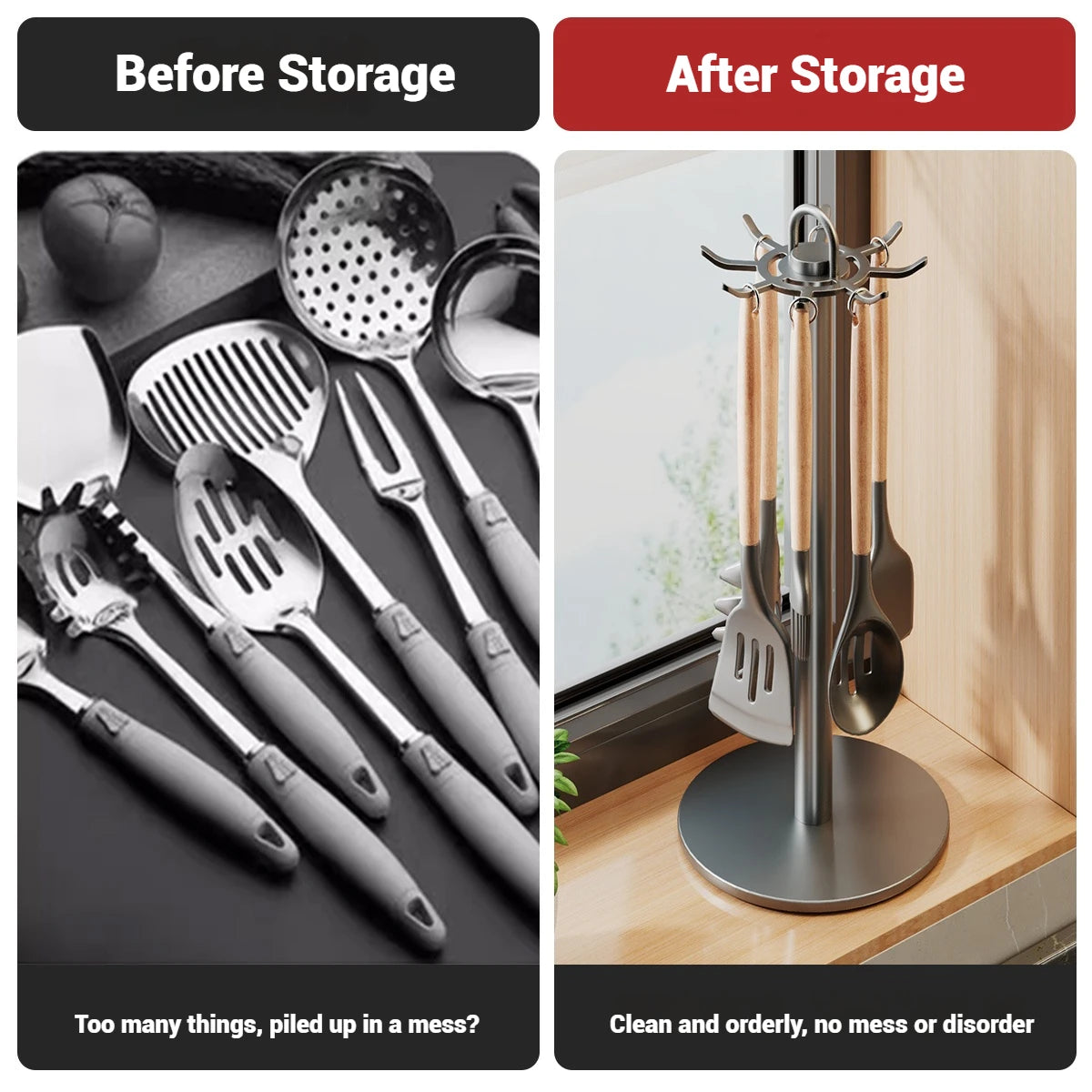 Rotating Kitchen Utensil Holder