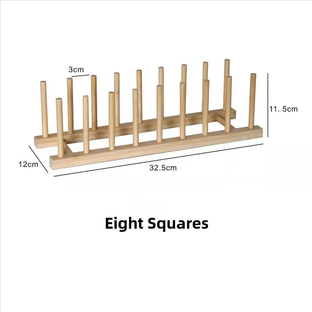 Bamboo Dish & Lid Organizer
