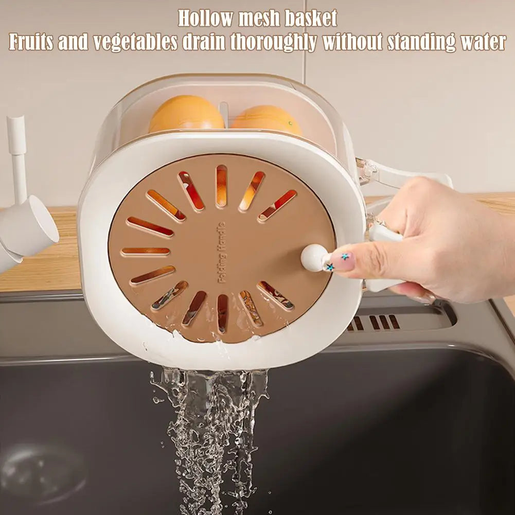 Rotating Fruit Washing & Draining Basket
