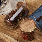 Glass Pantry Storage Jar with Wooden Lid