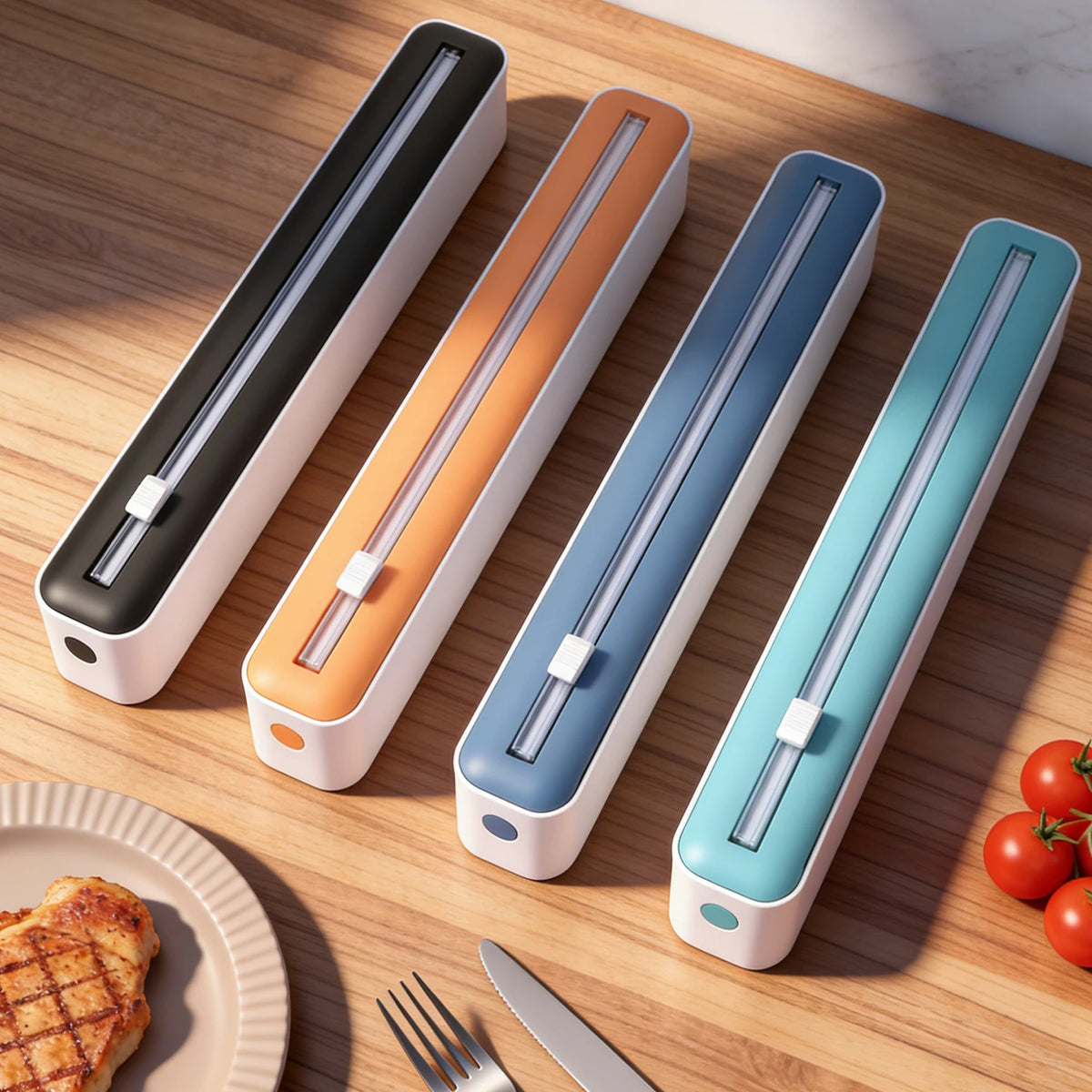 Wall-Mount Plastic Wrap Cutter