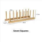 Bamboo Dish & Lid Organizer