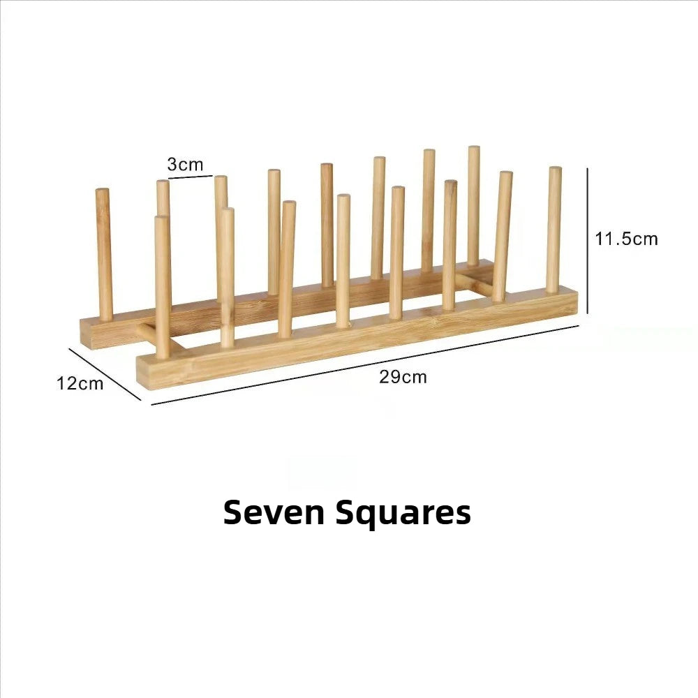 Bamboo Dish & Lid Organizer