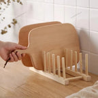 Bamboo Dish & Lid Organizer