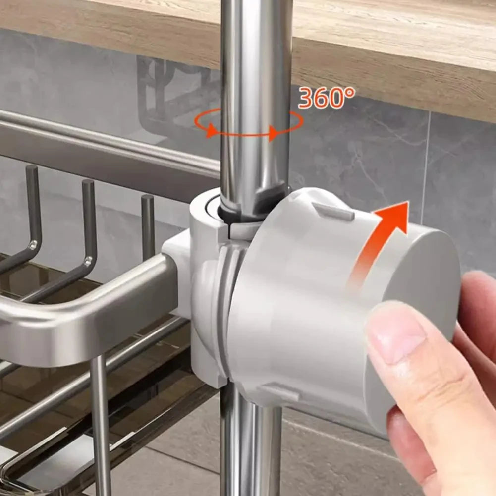 Faucet-Mounted Sink Organizer