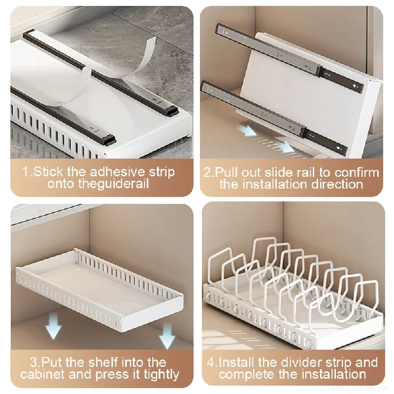 Pull-Out Pots & Pans Organizer