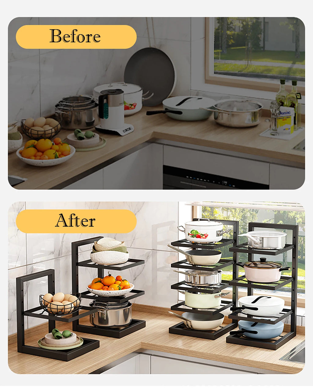 Adjustable Pot & Pan Organizer