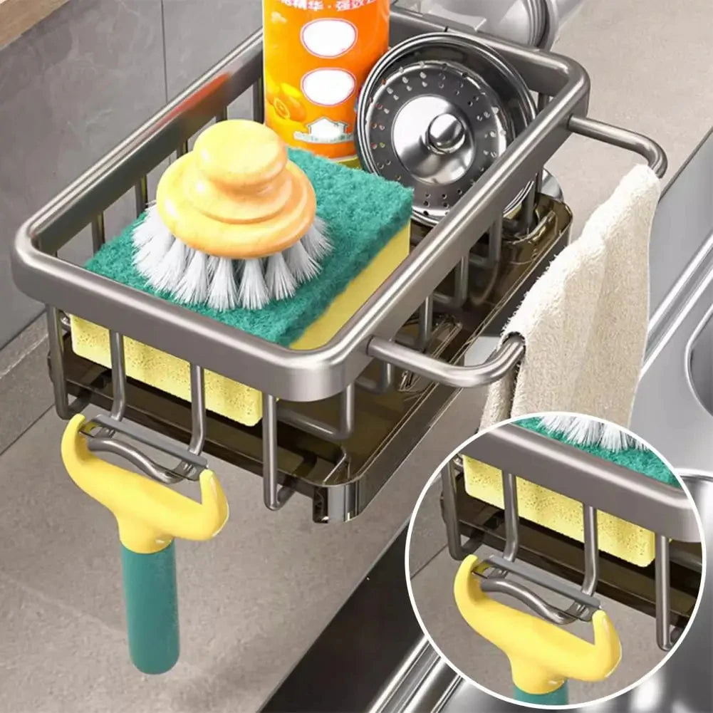 Faucet-Mounted Sink Organizer