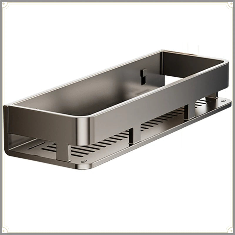 Wall-Mounted Spice Rack with Hooks