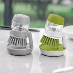 Soap-Dispensing Dish Scrub Brush
