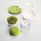 Soap-Dispensing Dish Scrub Brush