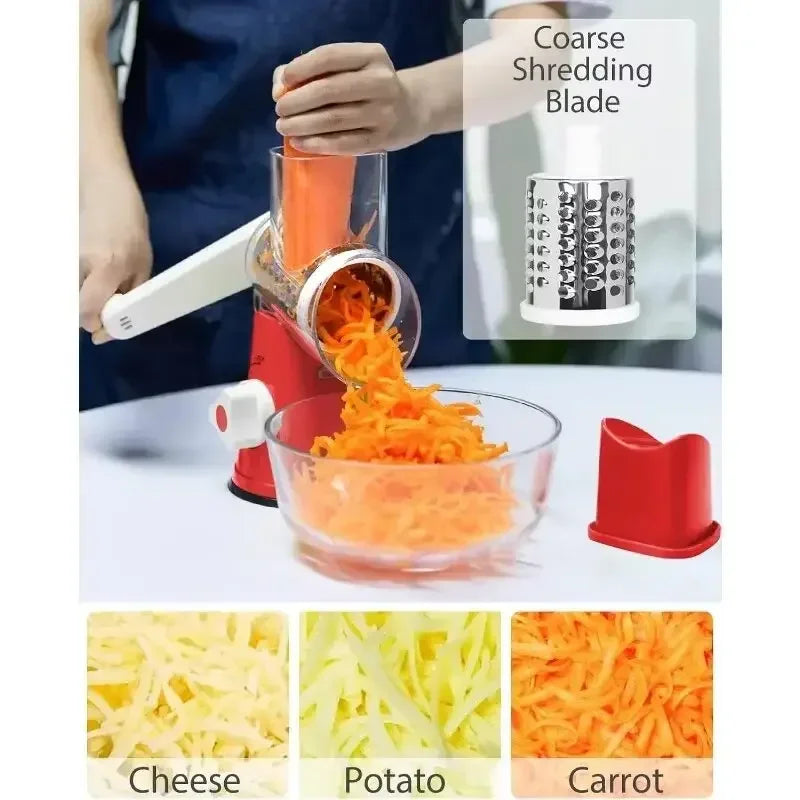 3-in-1 Rotary Vegetable Slicer