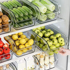 Clear Refrigerator Storage Bin