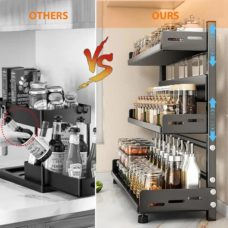 3-Tier Adjustable Spice Rack