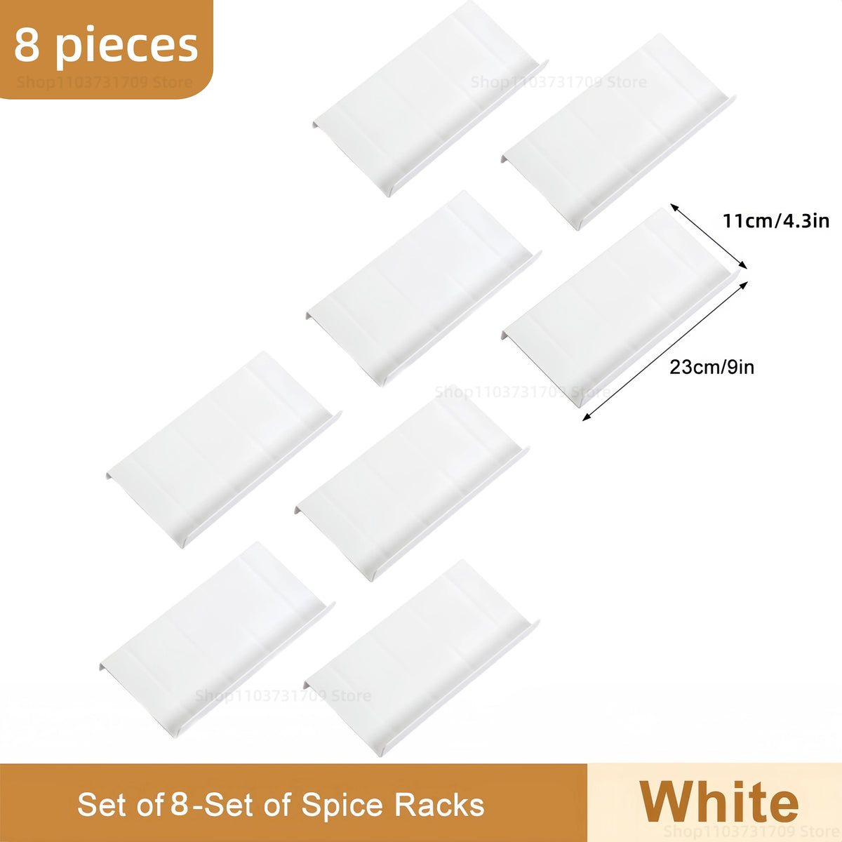 4-Tier Adjustable Spice Drawer Organizer