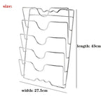 5-Tier Wall-Mounted Pot Lid Rack