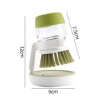 Soap-Dispensing Dish Scrub Brush
