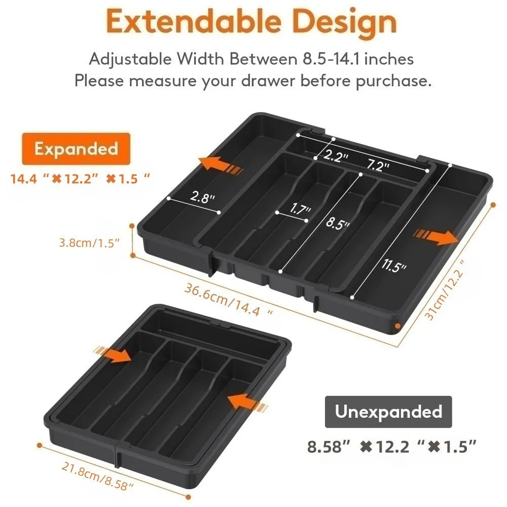 Adjustable Expandable Cutlery Organizer
