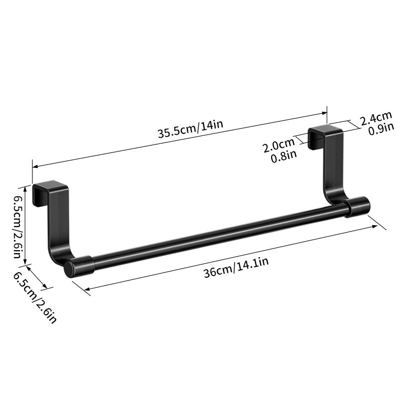 Over-Door Towel Rack