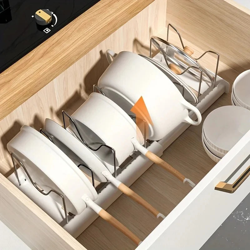 Expandable Pots & Pans Organizer