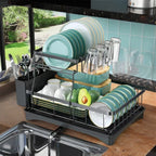 2-Tier Large-Capacity Dish Drying Rack