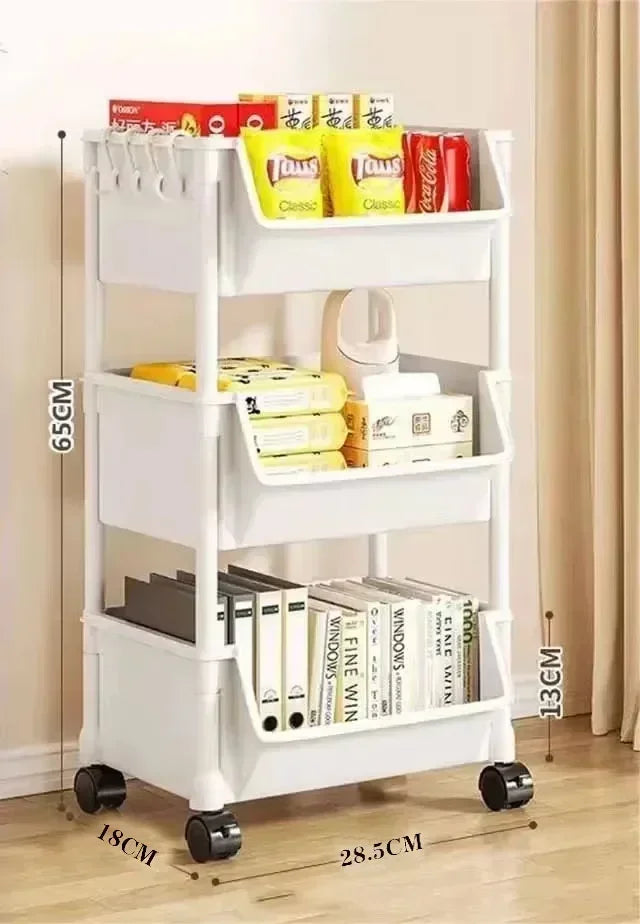Slim Rolling Storage Cart
