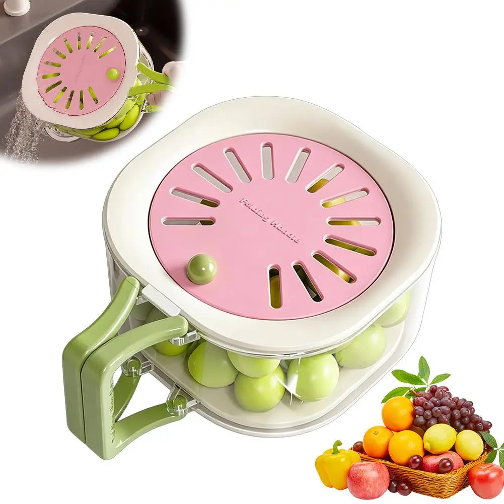 Rotating Fruit Washing & Draining Basket