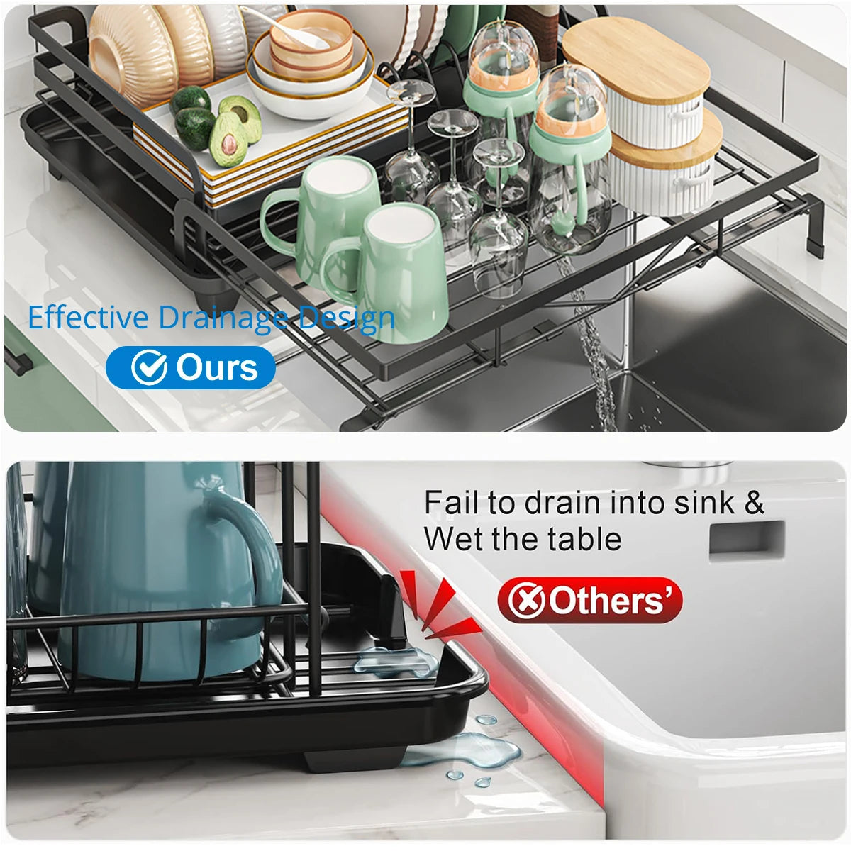 Expandable Dish Drying Rack