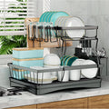 2-Tier Large-Capacity Dish Drying Rack