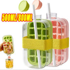 2-in-1 Ice Cube Tray Water Bottle