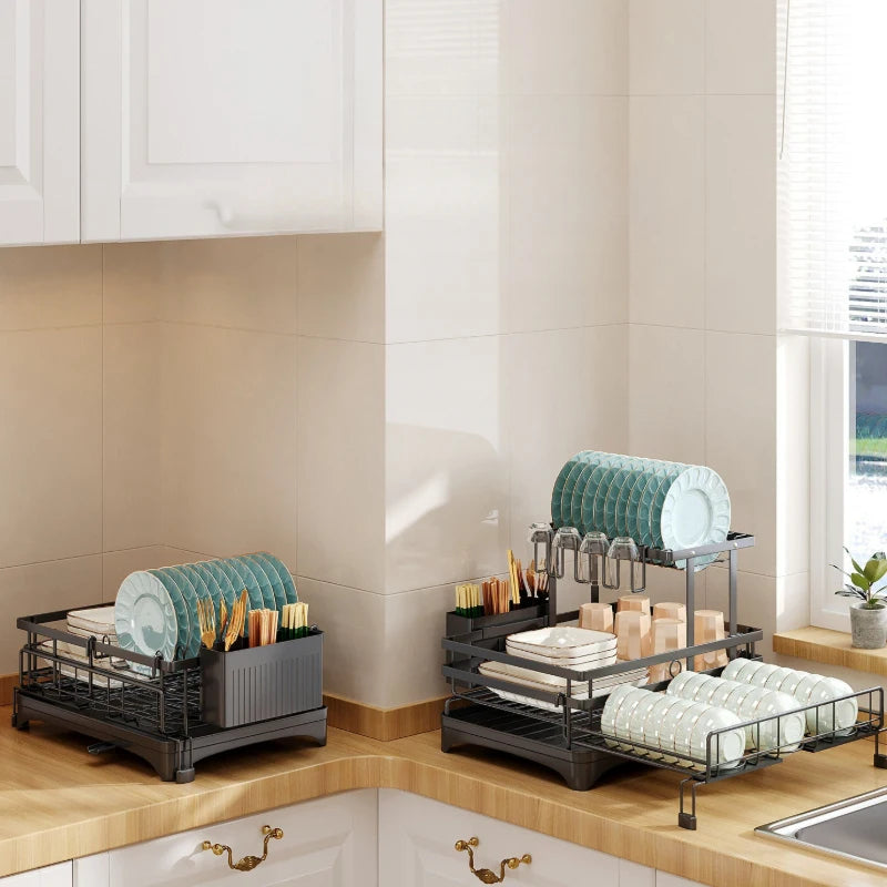 Expandable Foldable Over-Sink Dish Rack