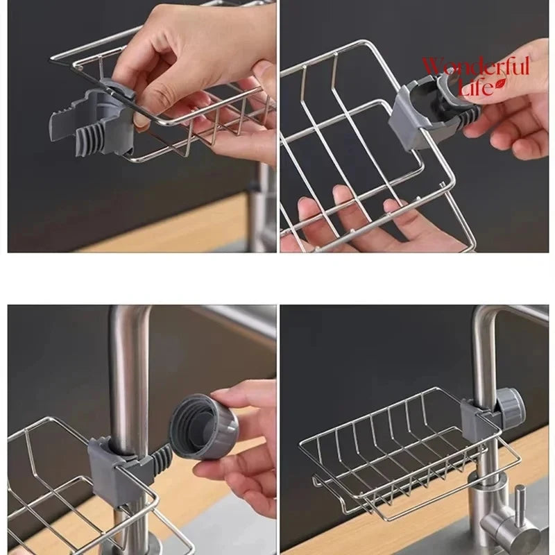 Stainless Steel Sink Organizer Rack