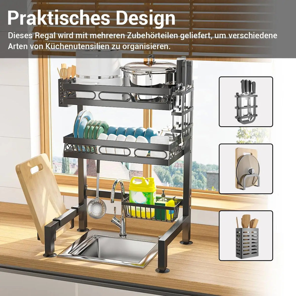 55cm Over-Sink Dish Drying Rack