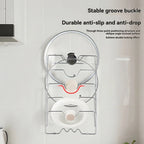 5-Tier Wall-Mounted Pot Lid Rack