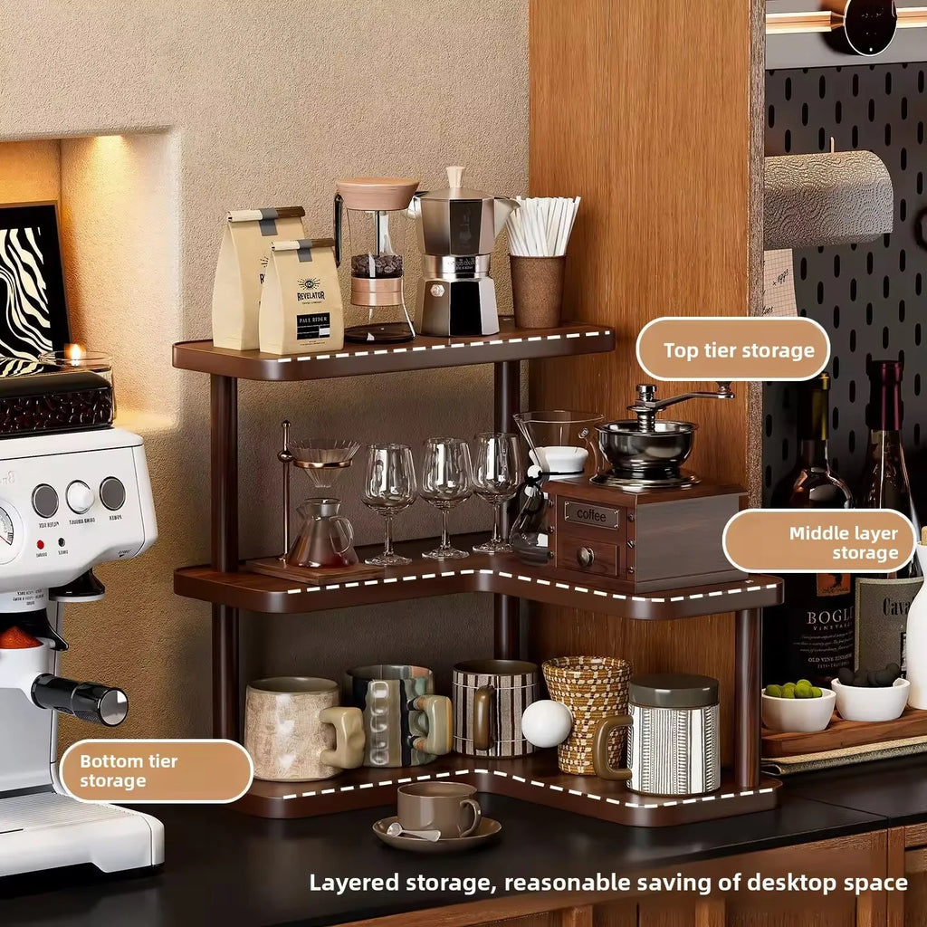 Corner Coffee Mug Organizer