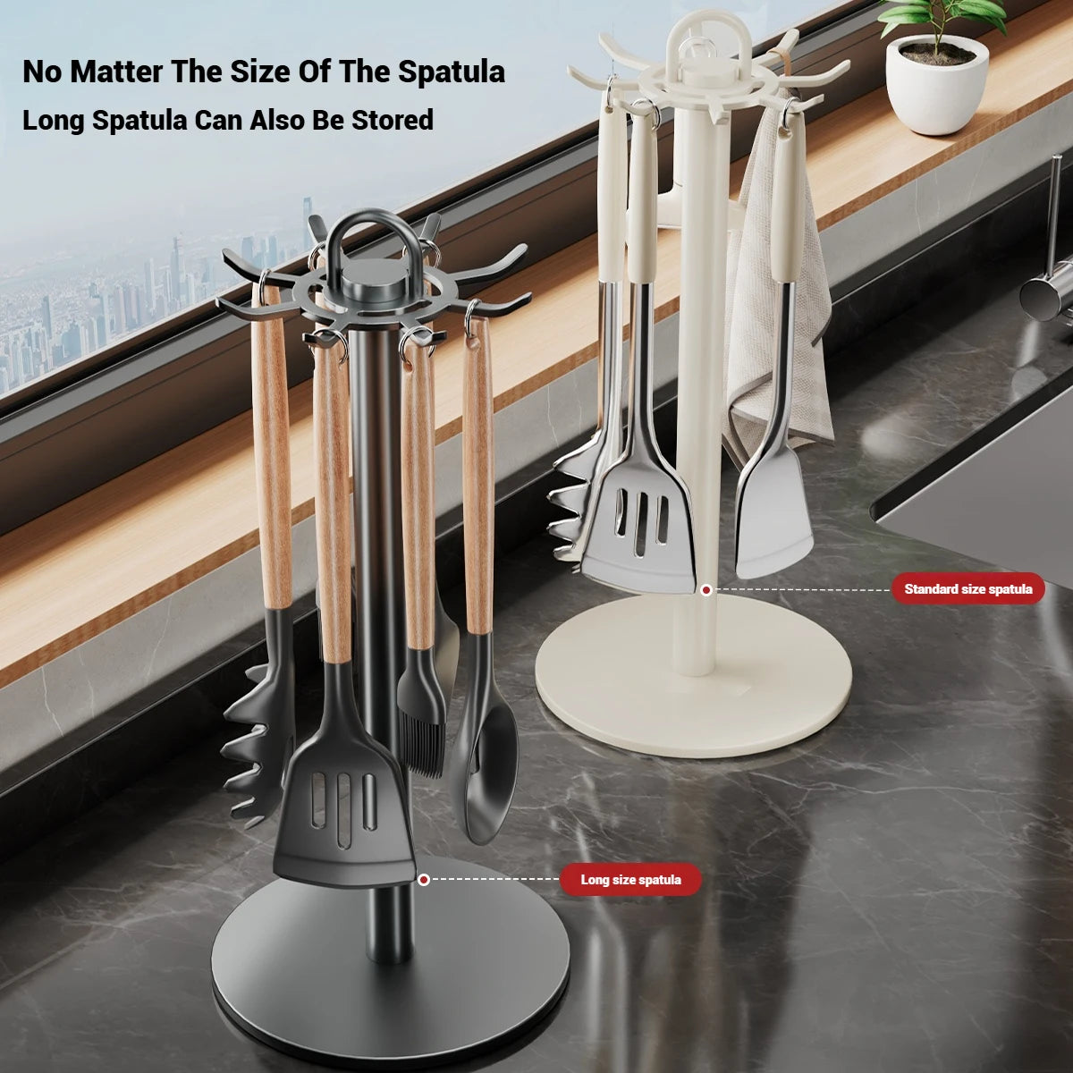 Rotating Kitchen Utensil Holder